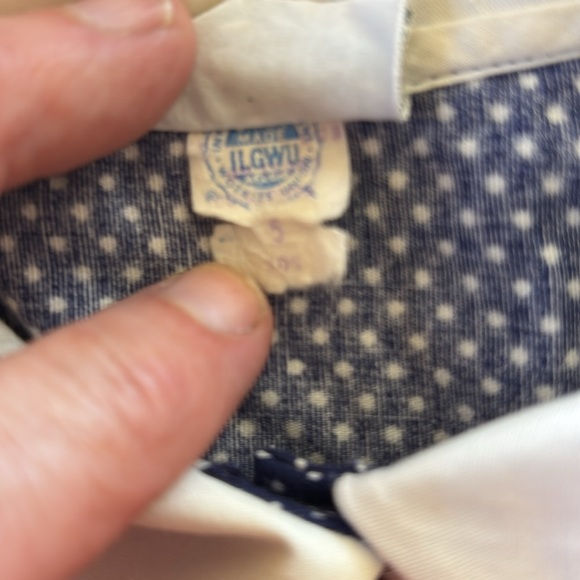 Vintage Youngland navy polka dot sailor dress size 5 - Picture 7 of 9